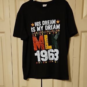 Black Short Sleeve Graphic Tee - MLK 1963 'His Dream Is My Dream'